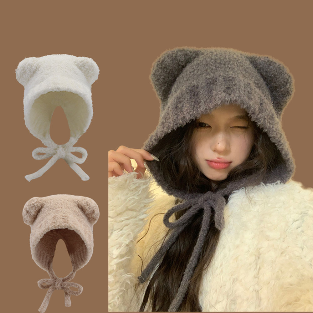 Winter Trapper Hat - nowy Lambhair Winter Harajuku y2k Beanies
