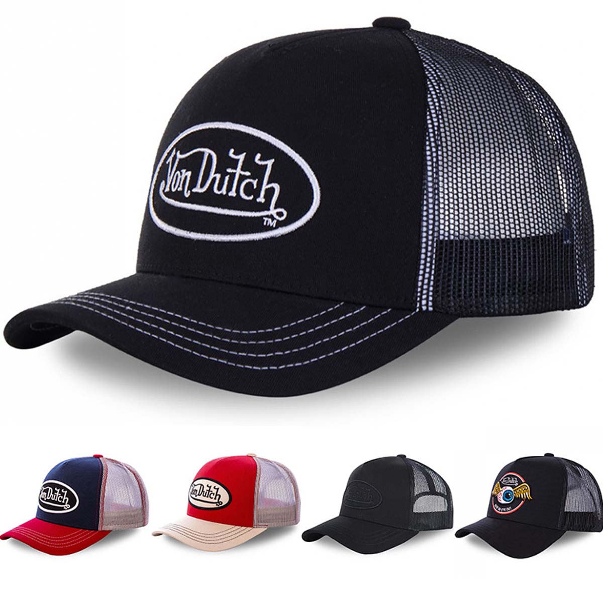 Trucker Cap Mesh - 1 szt. Modna czapka bejsbolówka VON,