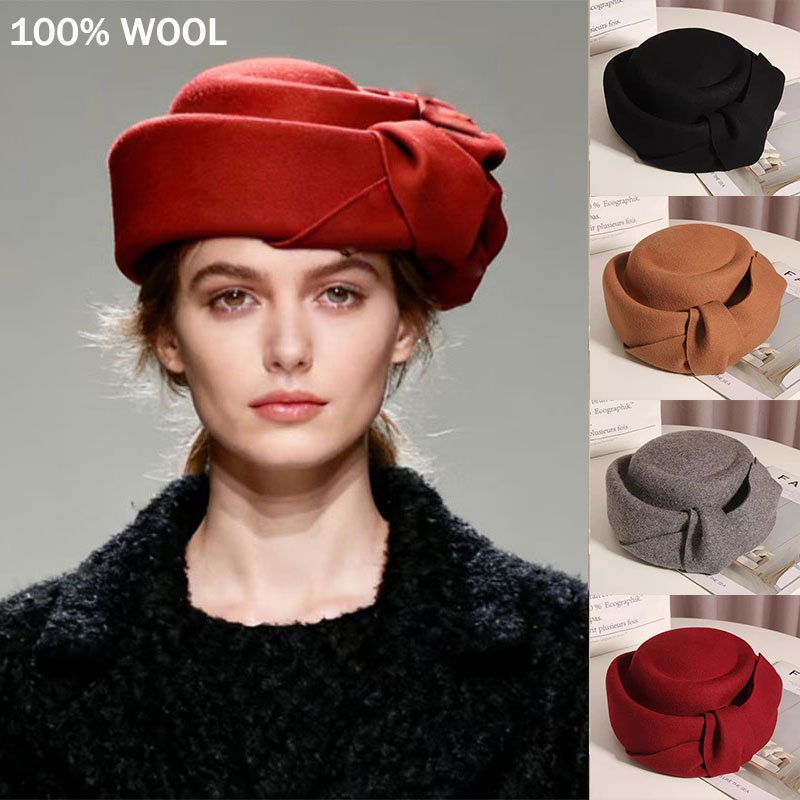 Beret French Wool - Nowy Klasyczny Beret z Wełny Filcowej