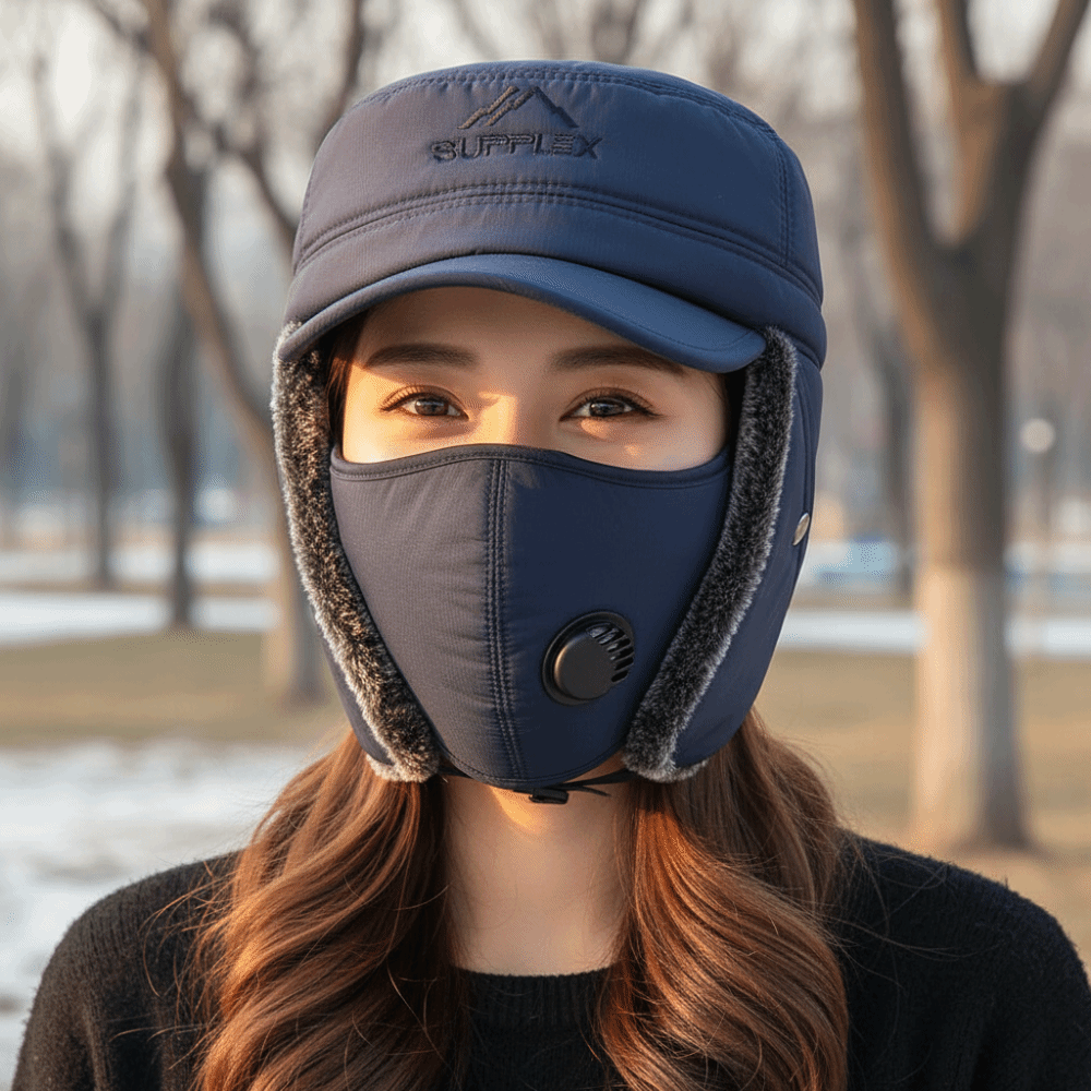 Trapper Hat Ear Flap - Gruby zimowy kapelusz typu trapper z
