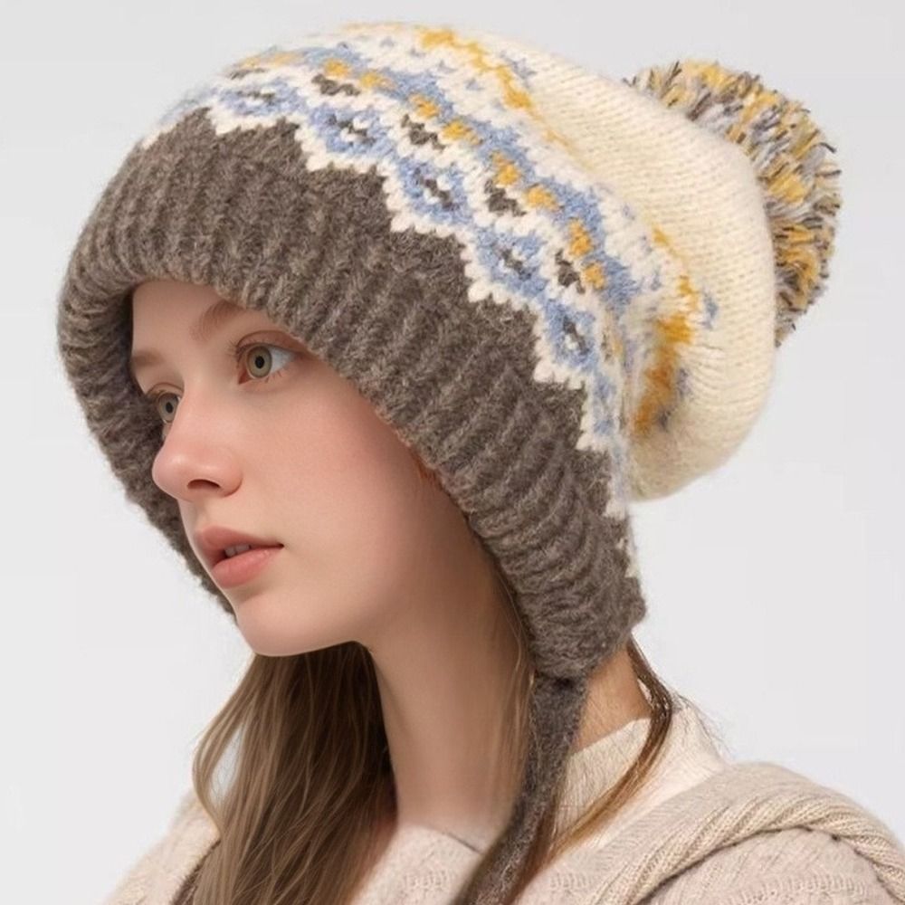 Modna czapka z pomponem, ciepł – Winter Trapper Hat recenzja i cena