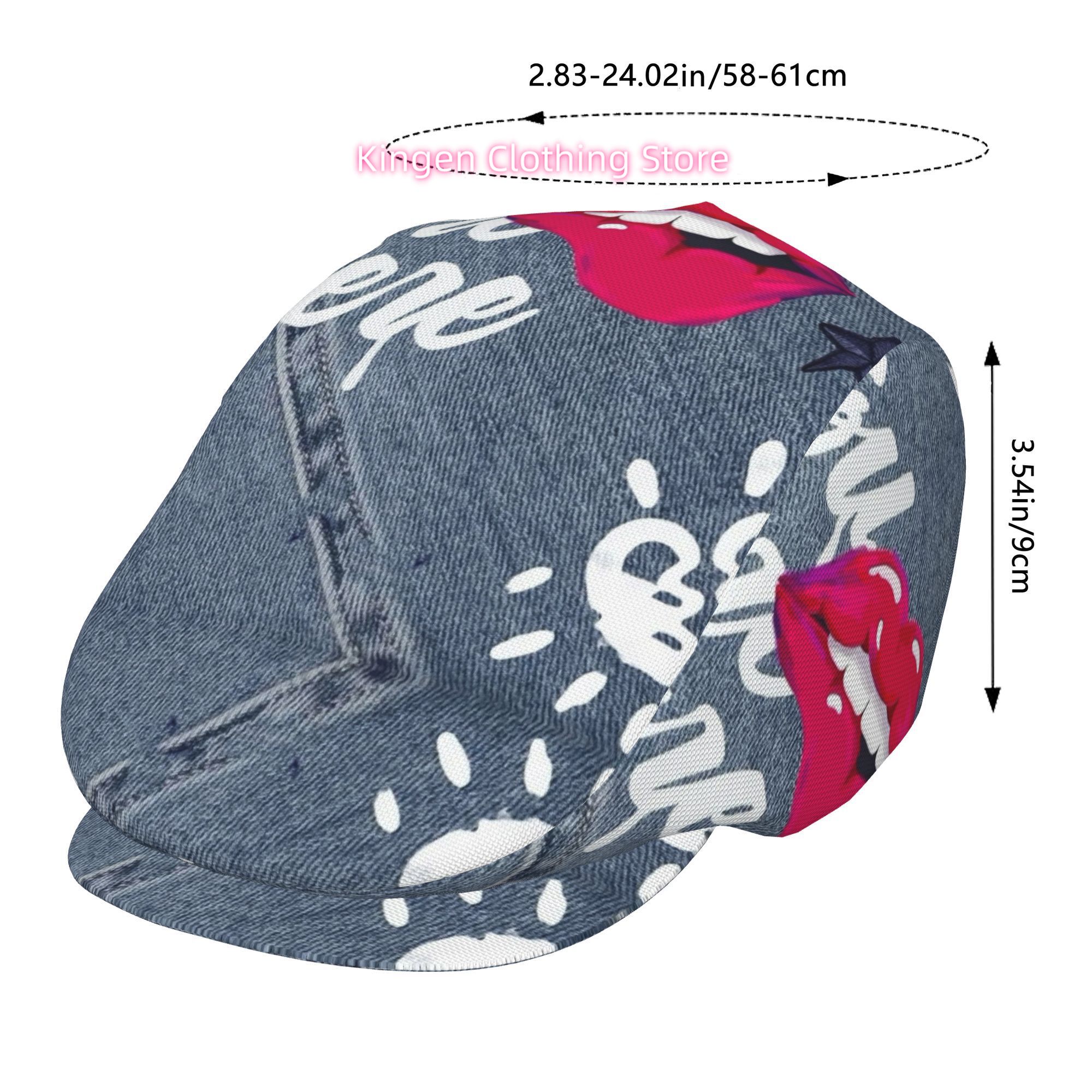 1 szt. Beret z nadrukiem czerw – Newsboy Cap Ivy recenzja i cena